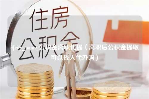 黄石公积金离职代提（离职后公积金提取可以找人代办吗）