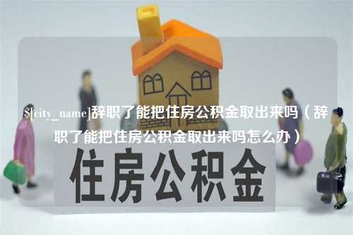 黄石辞职了能把住房公积金取出来吗（辞职了能把住房公积金取出来吗怎么办）